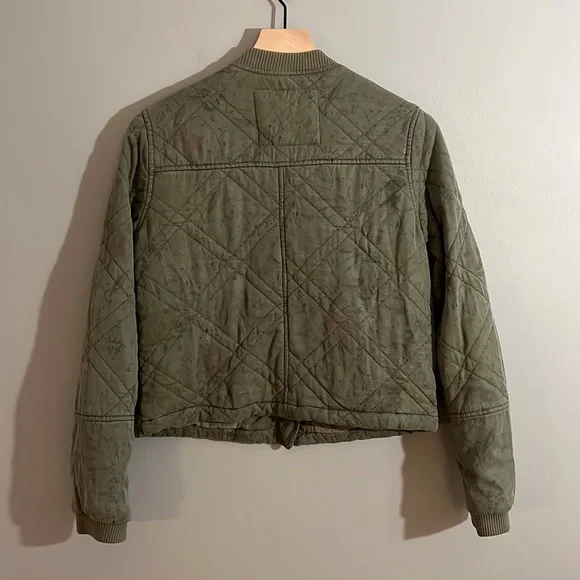 Anthropologie Quilted Bomber Jacket - XS - Picture 4 of 8